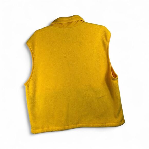 VTG Columbia Fleece Vest Men’s XL Yellow Zip Up Outdoor Hiking Camping Core - Picture 2 of 9
